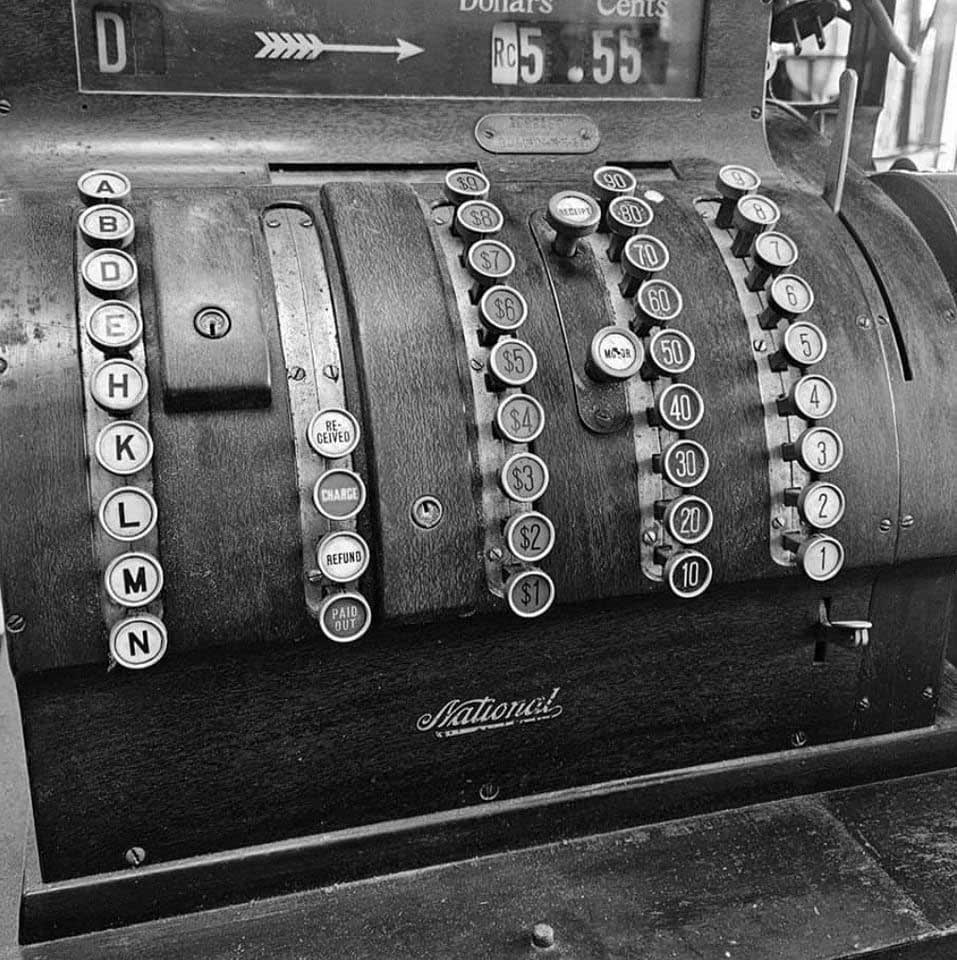TNT Antique cash register